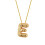 JeashCHAT bubble letter necklace balloon initial pendant 1