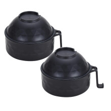 Meiiso Ramen Bowl Microwave Dishwasher Safe Black 2pcs