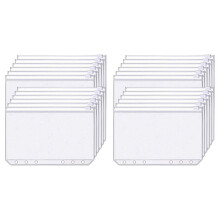 Buzunare pentru dosare A6, PVC transparent, cu 6 găuri, cu fermoar, 68 buc.