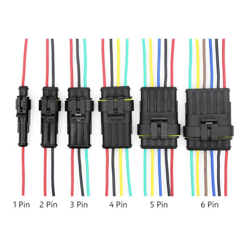 Waterproof Plug Connector Electrical Car 1-6 Pin
