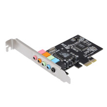 Meterk PCIe 5.1 Sound Card Black 5-Port Stereo Surround