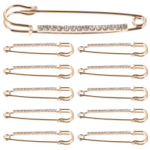 Safety Pins Metal Large 12 Pcs