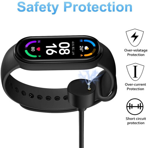 Base de carregamento USB Linjieee para Xiaomi Mi Band6