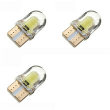 30PZ LED T10 W5W COB SMD CANBUS Lampadina Silicea Bianca Brillante
