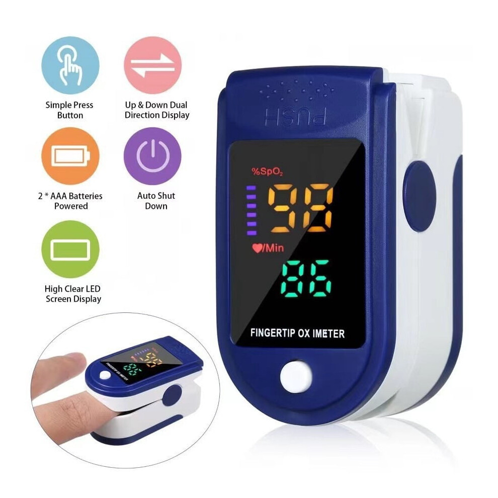 Fingertip Pulse Oximeter for SpO2 and Heart Rate Monitoring