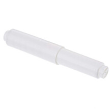 Toilet Paper Roller Shaft with Spring White Plastic 1 Pack