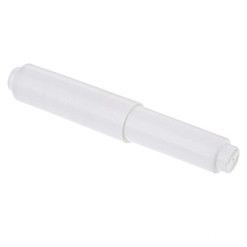 Toilet Paper Roller Shaft with Spring White Plastic 1 Pack