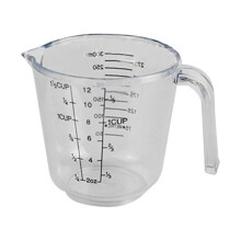 Meuva measuring cylinder transparent plastic 300ml
