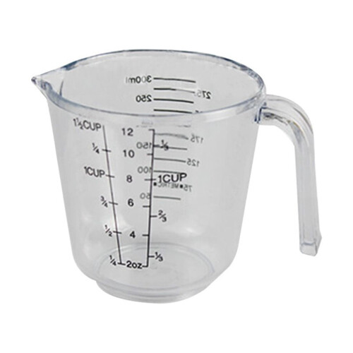 Meuva measuring cylinder transparent plastic 300ml