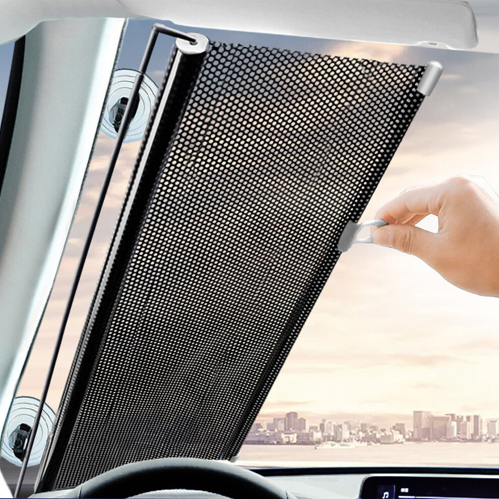 Car Retractable Sunshade With Uv Protection 2-Pack 393040365469