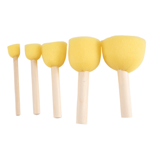Foam Sponge Paint Brushes Round Set 30 pcs 5 sizes 1