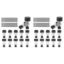 20 Paquets de Lampe Solaire LED Lumières de Piscine Étanches Lampe de Décoration de Jardin de Clôture de Piscine Extérieure pour Cour