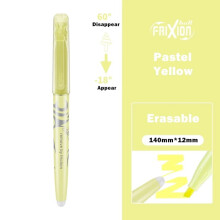 Pilot Frixion erasable highlighter pen 1 piece pastel yellow