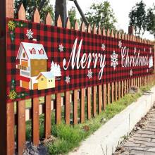 Christmas Banner Outdoor Yard Decoration Red Large