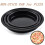 Pizza Pan Set Stainless Steel Black 3-Piece 1
