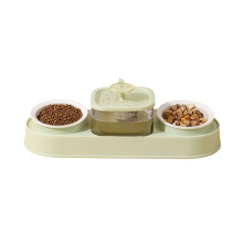 Dog Food and Water Bowl Anti-Spill Automatic Fountain
