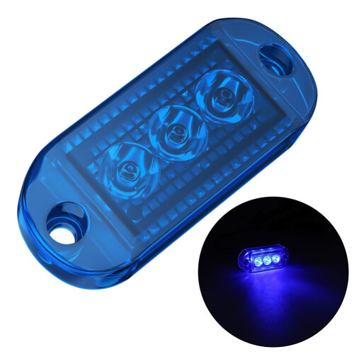 LED sidemarkeringslampe rød hvit 12V 24V