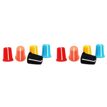 10X EQ Rotary Knob Replacement Equalizer Potentiometer Fader Knobs Push Rod Cap, Knob Cap-B