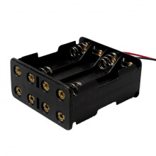Portabatterie per 8 batterie AAA 12V