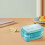 Lunch Box Neutral Stackable 67 oz with Cutlery 3-Compartment 7