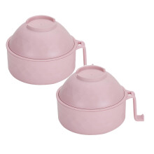 Meiiso ramen bowl microwave dishwasher safe pink 2 pcs
