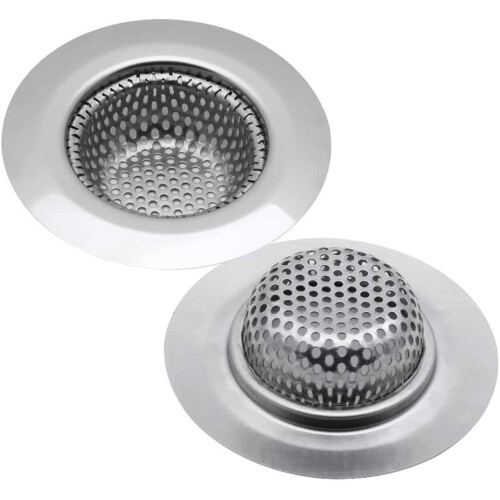 Roofei Stainless Steel Sink Strainer Drain Plug 2 Pack 1.57