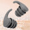 Sleeping Ear Plugs Silicone Noise Reduction Grey 4