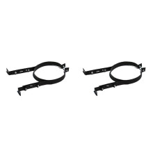 2X Kaminrohrhalter, 15 cm, Edelstahl, Verstellbare Wandhalterung, Befestigungsclip zum Aufhängen, Ofenrohraufhänger, Zubehör