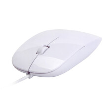 Biała mysz optyczna USB 1200 DPI dla systemów Windows i Mac