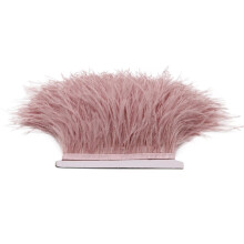 Ostrich feather trim ribbon black white multicolor 5M