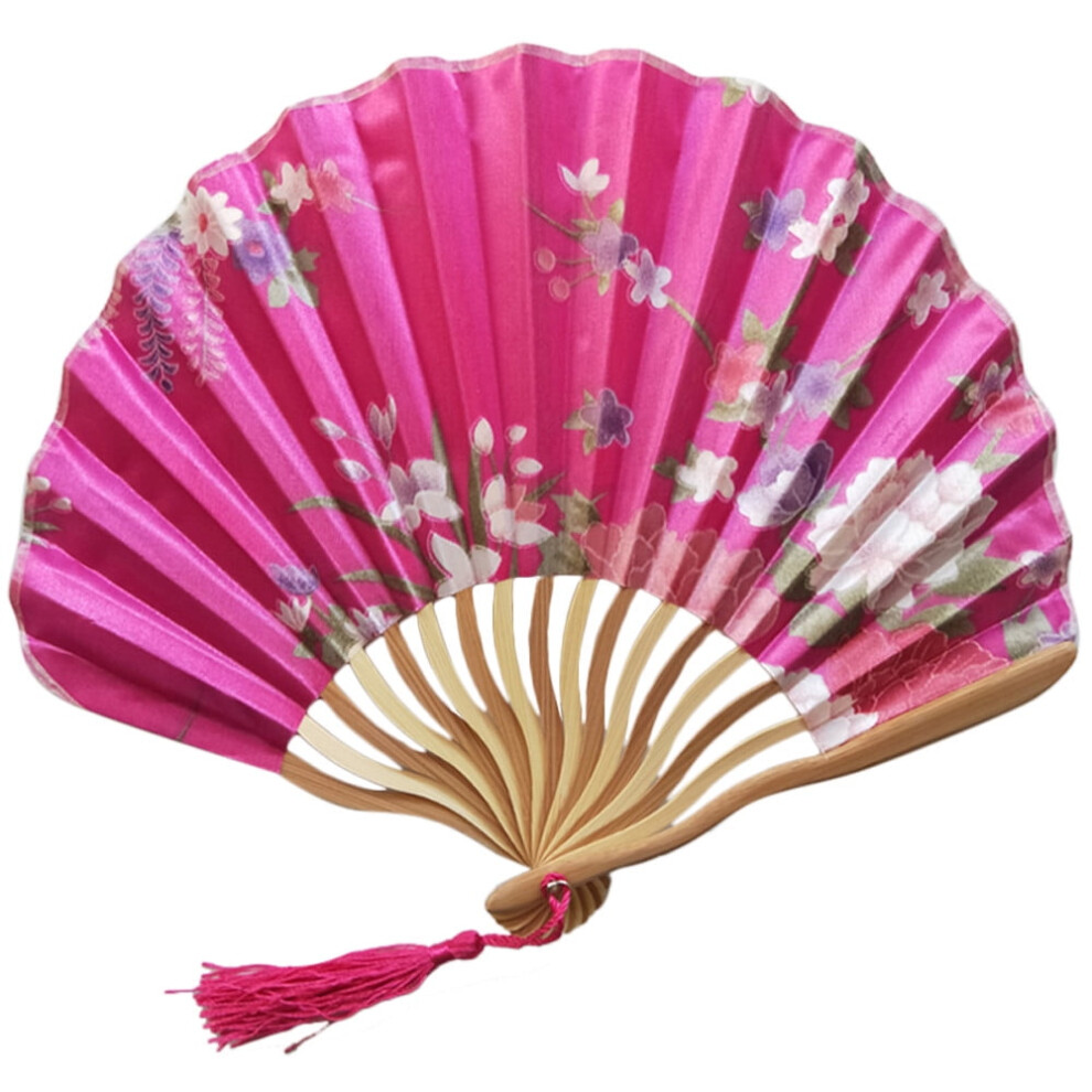 Chinese-Style Handheld Bamboo Paper Fan 1 Piece 9314556938863