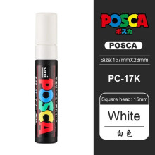 Uni Posca Acrylic Marker PC-1/3/5M White 1pc