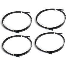 Black Plastic Binding Strip 65 in x 0.060 in x 0.375 in 4