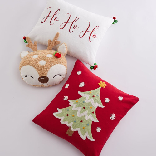 Almofada decorativa Levtex Home com estampa de cometa e cupido, 45,7 x 35,7 cm (18 x 14 polegadas). 2
