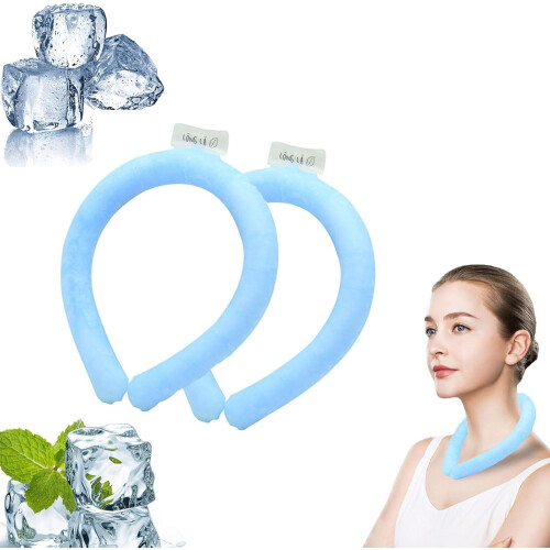 Dr Chilly Ice Ring Neck Cooling Tube Blue 1pc