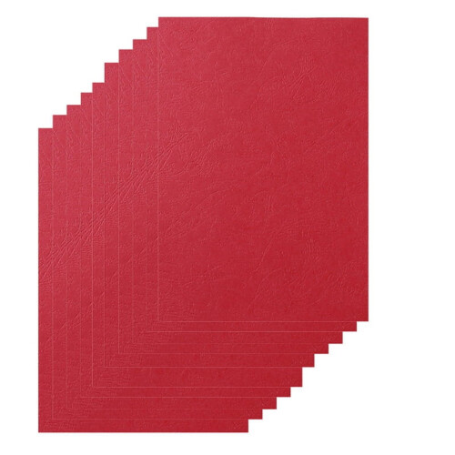 A4 leather texture binding cover red 1 piece