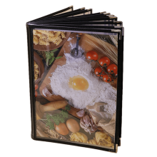 Transparente Speisekartenhüllen im A4-Buchstil, 3er-Pack