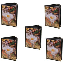 Transparente Restaurantabdeckungen im A4-Buchformat, 5 Stück