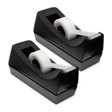 Desktop tape dispenser with non-skid base 2 pack