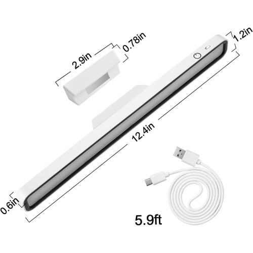 LED Desk Light Bar 3000K–6000K Rechargeable Magnetic White 1