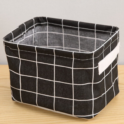 Storage Basket Cube Bin Square Organizer with Handles