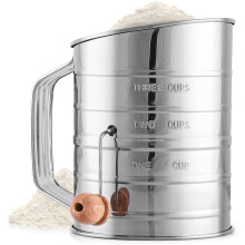 Stainless Steel Handheld Flour Sifter Double Layer