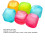 Homeer Reusable Ice Cubes 6Pcs Non-Melting Cooling Blocks 5