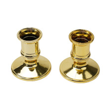 Lot de 2 bougeoirs coniques de forme traditionnelle pour décoration de table