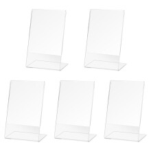 5 StüCke BüRo Acryl Display BroschüRe StäNder ZäHler Kunststoff Message Board Menü COLLEGE Halter für GeschäFt Poster