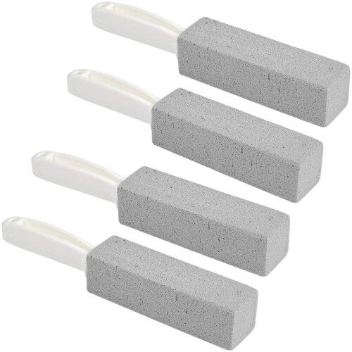 Pumice Stone Toilet Cleaner with Handle 4 Pieces