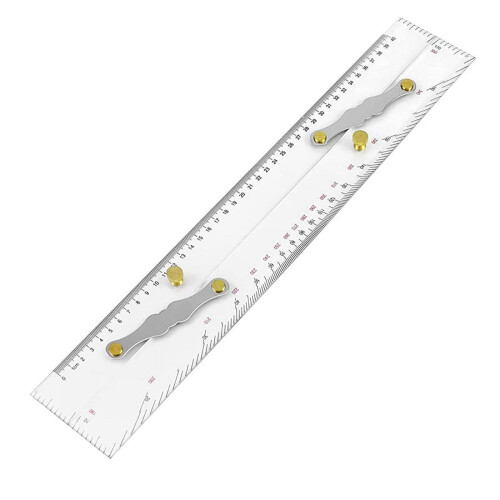 Marine Parallel Ruler Clear Scale 450 mm