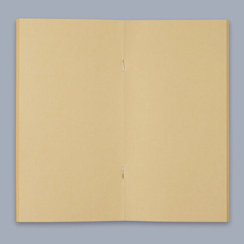 Handmade TN Leather Notebook Refill 125x90mm Kraft Blank