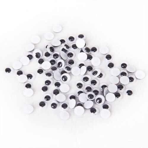 Round Movable Craft Eyes 10mm 100 Pcs
