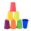 Happon kids drinking cups rainbow plastic 8 pcs 1
